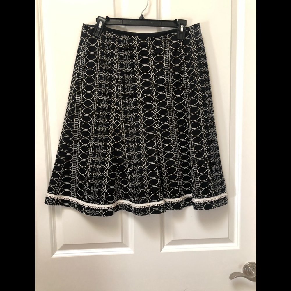 SOLD.  WHBM Embroidered Skirt NWOT
